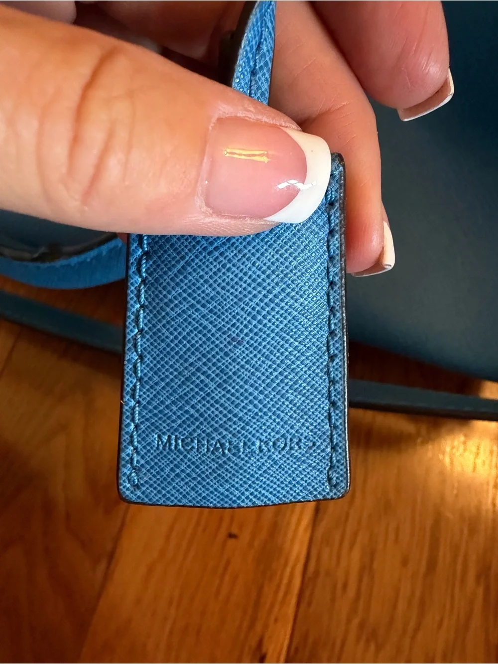 Authentic Michael Kors Large Bright Blue Hamilton Bag